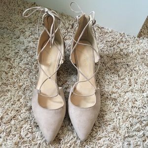 Marc Fisher Heeled Lace Up Flats